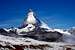 The Matterhorn with fresh snow in summer