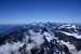 Mt. Blanc group from Italian ridge to Matterhorn