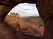 Delicate arch through another arch