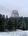 Devils Tower in Snow