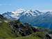 The Grand Combin seen from Les Attelas above Verbier