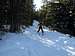 Skiing down Rock Creek Road