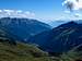 View to the carinthian mountains from the Geisselkopf trail