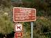 Chumash Trailhead Sign