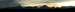 Teton Range at sunset: panorama