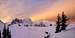 Spectacular winter dawn at Tank Lakes, WA
