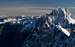 Aiguille Verte coated in fresh snow