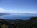 Full view of Lake Tahoe from below Rose Knob Peak