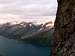 Ersfjord peaks from the beginning of the traverse.