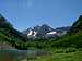 Maroon Bells in their Mid-day Brilliance
