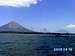 View from the ferry with Concepcion and Maderas volcano