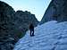 Roda Val della Neve, approach gully.
