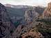 View through Velika Paklenica canyon