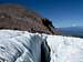 Crevasse on Elliot glacier Mt. Hood
