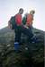 reaching the summit of Puncak...