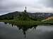 One of the tarns at the head...