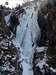 Impressive frozen waterfall