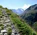 Switchback trail on the N-slopes of the Marotz valley