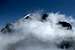 Clouds on Piz Roseg, from Piz Sella