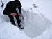 Winter Dream 2011: Digging a hole for avalanche profile