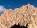 The steep walls of the Fanes Dolomites