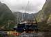 The Fiordland Navigator in a quiet side arm of Doubtful Sound