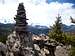 Emerald Mountain summit cairn