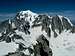 Mont Blanc from Dent du Geant