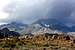 Storm clouds muscling in over the high Sierra