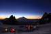 Sun set Elbrus view, seen from Ushba plateau...