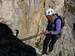 Abseiling from Torre Piccola di Falzarego