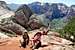 Kids at Deartrap Mountain in Zion National Park