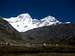 Huandoy from the campsite next to Pisco Refuge