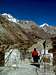 Annapurna trail - Hanging bridge near Ledar, Marsyangdi Valley