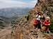 Yunona and Alice on the last grand hike of 2012:Sunraise Peak 