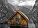 The little boat-house at Fischunkelalm on Lake Obersee - a cutout