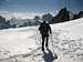 Mark on the Glacier du Trient