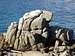 Huge granitic rock in Calella de Palafrugell 