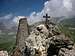 Rocca Provenzale summit cross and Torre Castello