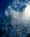 Clouds swirling around Nevado Rurec