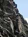 Climbers on the rocks of the Stuibenfall Via Ferrata