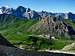 View to Pass Pordoi from ascent to Sella Pordoi