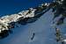 Steep snow slope on the...