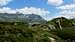 High on the trail to the Breitspitze, with the distinctive shape of the Schrottenkopf (2890m) in the background