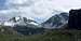 Tschigat (2998m) and Lazinser Rötelspitze (3037m), with the Halsljoch (2808m) between the two