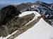 Looking back along the Gfallwand WNW ridge