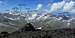 Annotated Texel Group panorama from the Gfallwand summit plateau