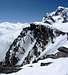 Cima Briochi (3635m) from Torre di Castelfranco (3629m), with Monte Rosa in the background