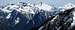 Columbia Peak, Monte Cristo Peak, Kyes Peak, and Glacier Peak from Iron Mountain