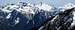 Columbia Peak, Monte Cristo Peak, Kyes Peak, and Glacier Peak from Iron Mountain